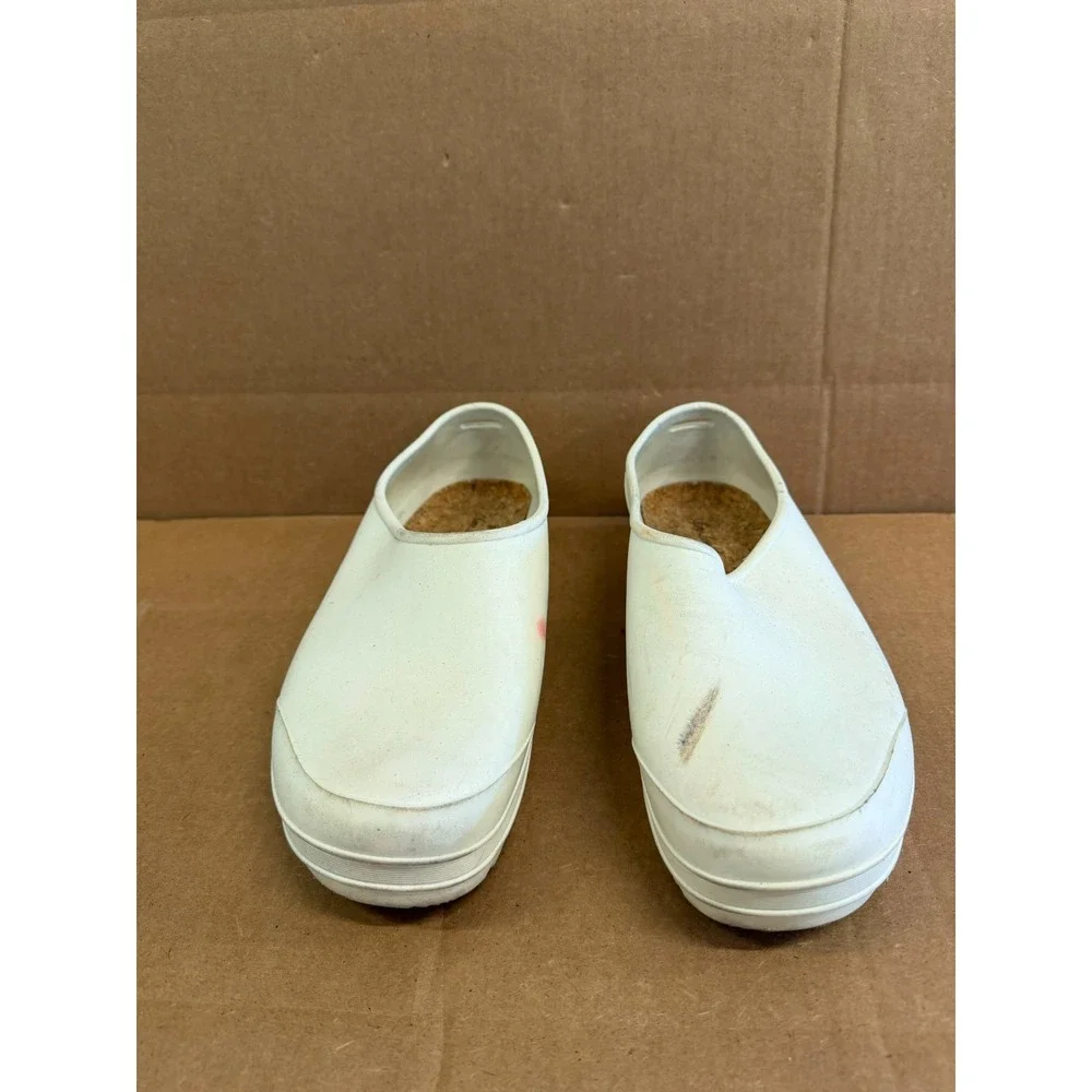 Aime Leon Dore Diner Rubber Utility Clogs Pristine White Mens Size 11/11.5 US